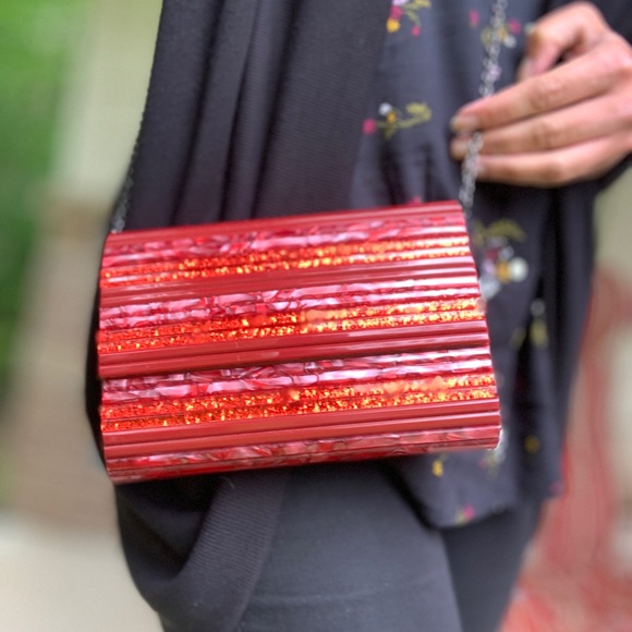 🔥SALE🔥 Authentic KURT GEIGER LONDON Acrylic clutch/Crosby - Picture 10 of 15